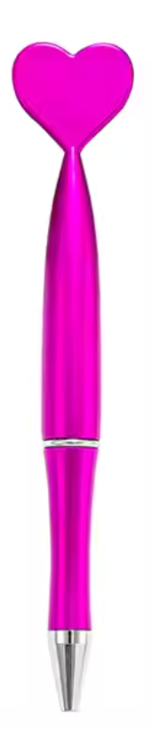 Heart-Topped Twist Pen