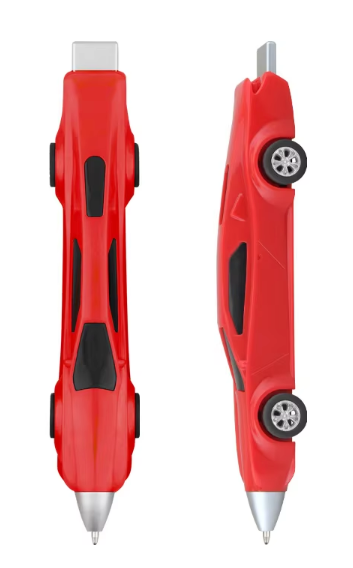 Racing Car-Shaped Plastic Ballpoint Pen