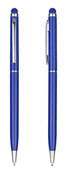 Sleek Slim Metal Touchscreen Ballpoint Pen