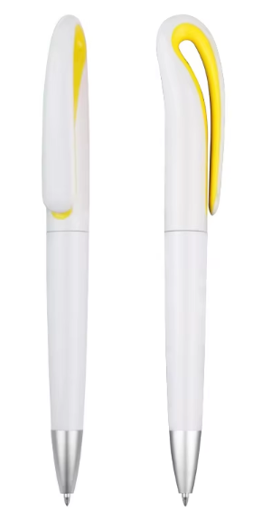 White Pen with Coloured Top