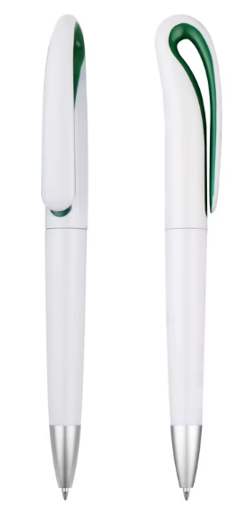 White Pen with Coloured Top