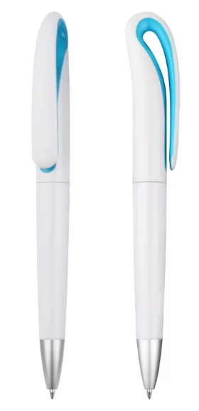 White Pen with Coloured Top