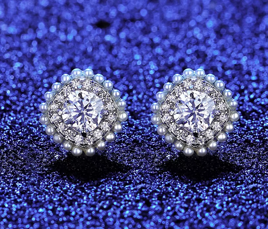 Moissanite Earrings V1