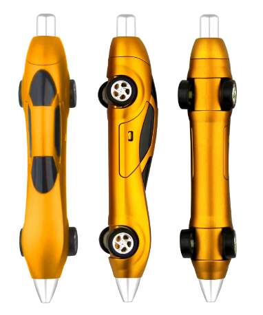 Racing Car-Shaped Shiny Plastic Ballpoint Pen 2