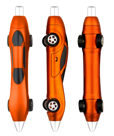 Racing Car-Shaped Shiny Plastic Ballpoint Pen 2