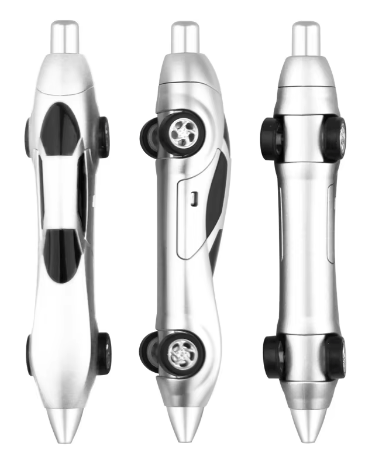 Racing Car-Shaped Shiny Plastic Ballpoint Pen 2