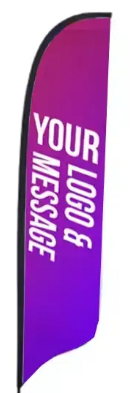 (Feather, Tear Drop, Rectangle) Flag