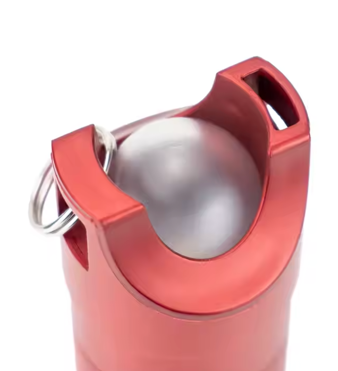 Emergency LED Flashlight with Red Warning Light & Whistle