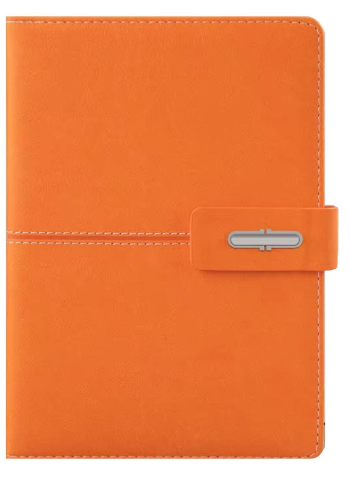 PU Leather Cover Locking Buckle Notebook