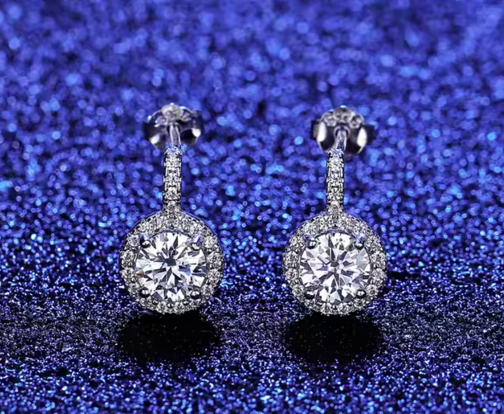 Moissanite Earrings V4
