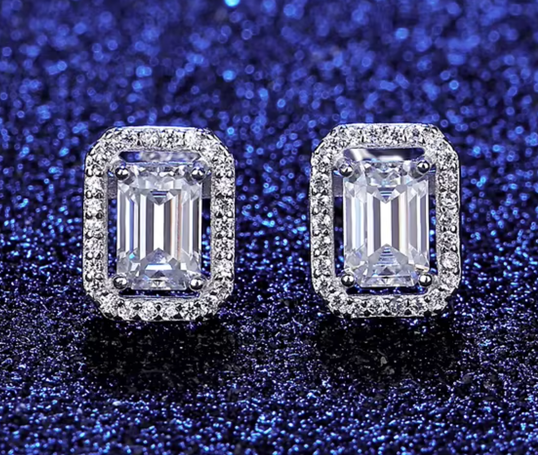 Moissanite Earrings V5