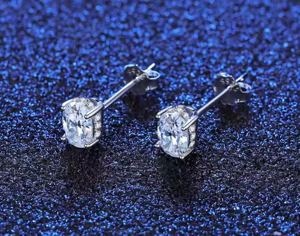 Moissanite Earrings V6