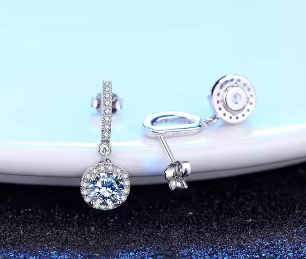 Moissanite Earrings V7