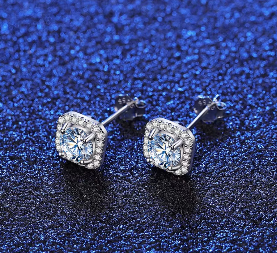 Moissanite Earrings V8
