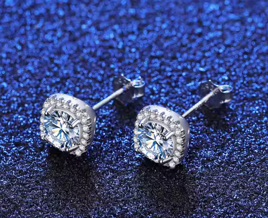 Moissanite Earrings V9