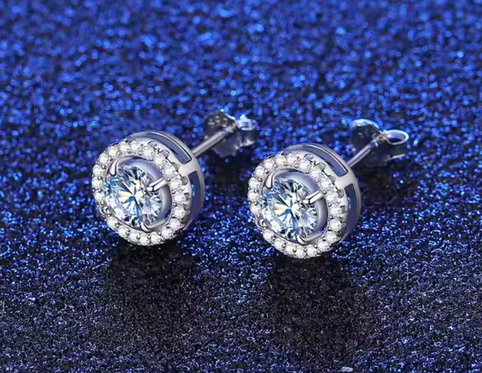 Moissanite Earrings V10