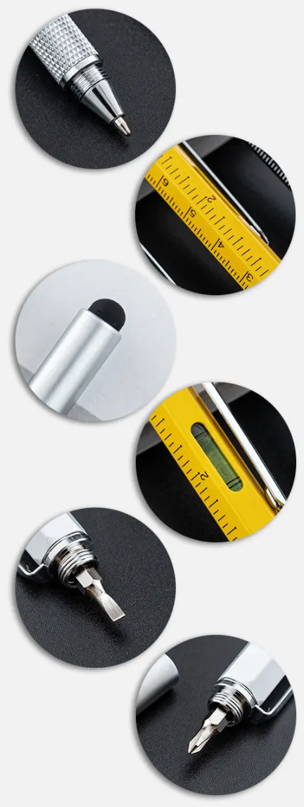 6-in-1 Multifunction Ballpoint Pen