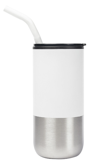 500ml Stainless Steel Thermos Vacuum Cup with Straw